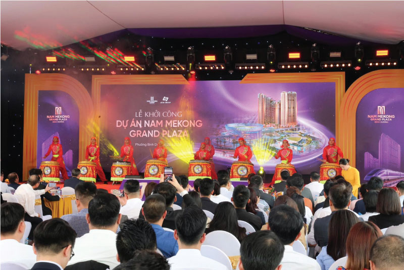 Hình ảnh lễ khởi công dự án nam mekong grand plaza