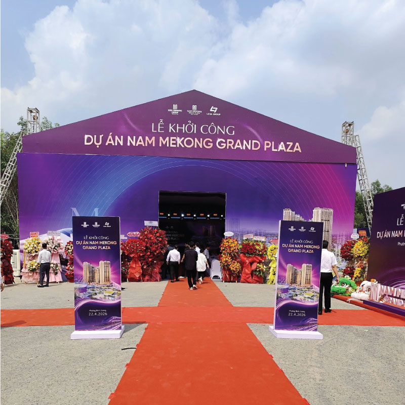 Chính Thức Khởi Công Dự Án Nam Mekong Grand Plaza: Cú Bắt Tay Chiến Lược Cùng Tổng Thầu Phước Thành