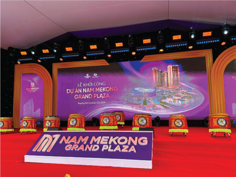 Hình ảnh lễ khởi công dự án nam mekong grand plaza