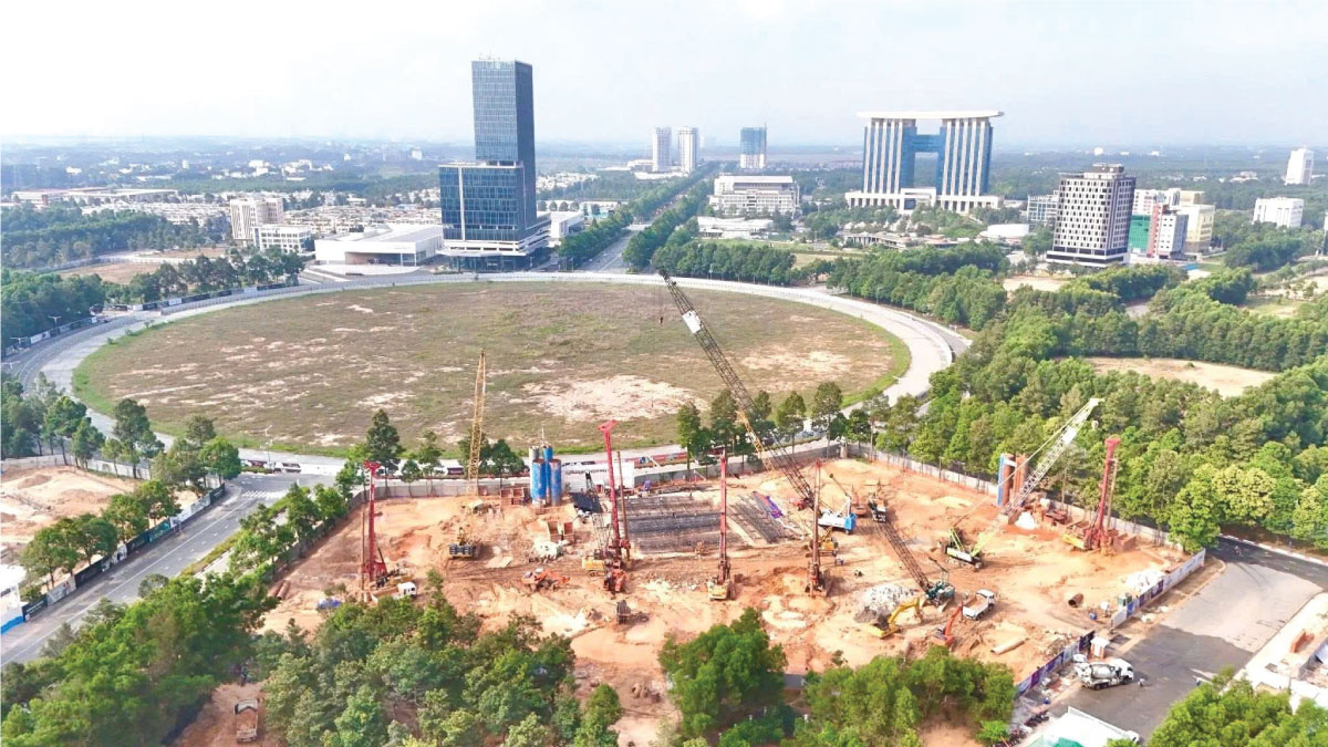 Hình ảnh tiến độ dự án nam mekong grand plaza