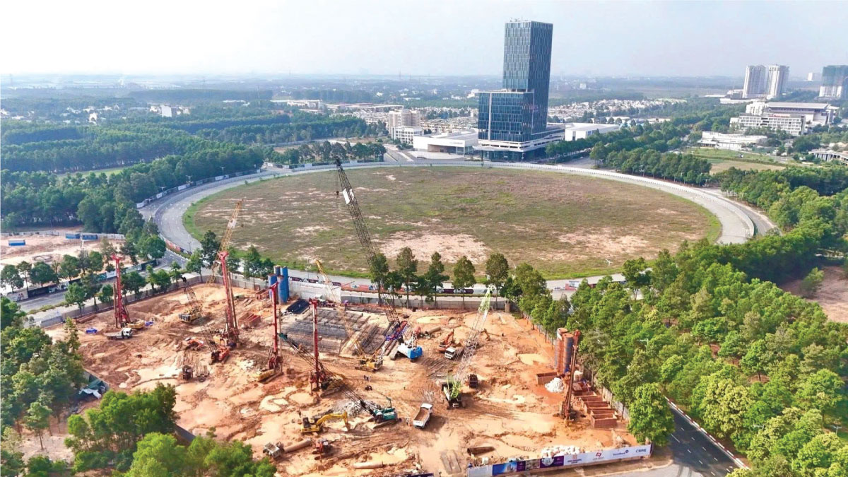 Hình ảnh tiến độ dự án nam mekong grand plaza